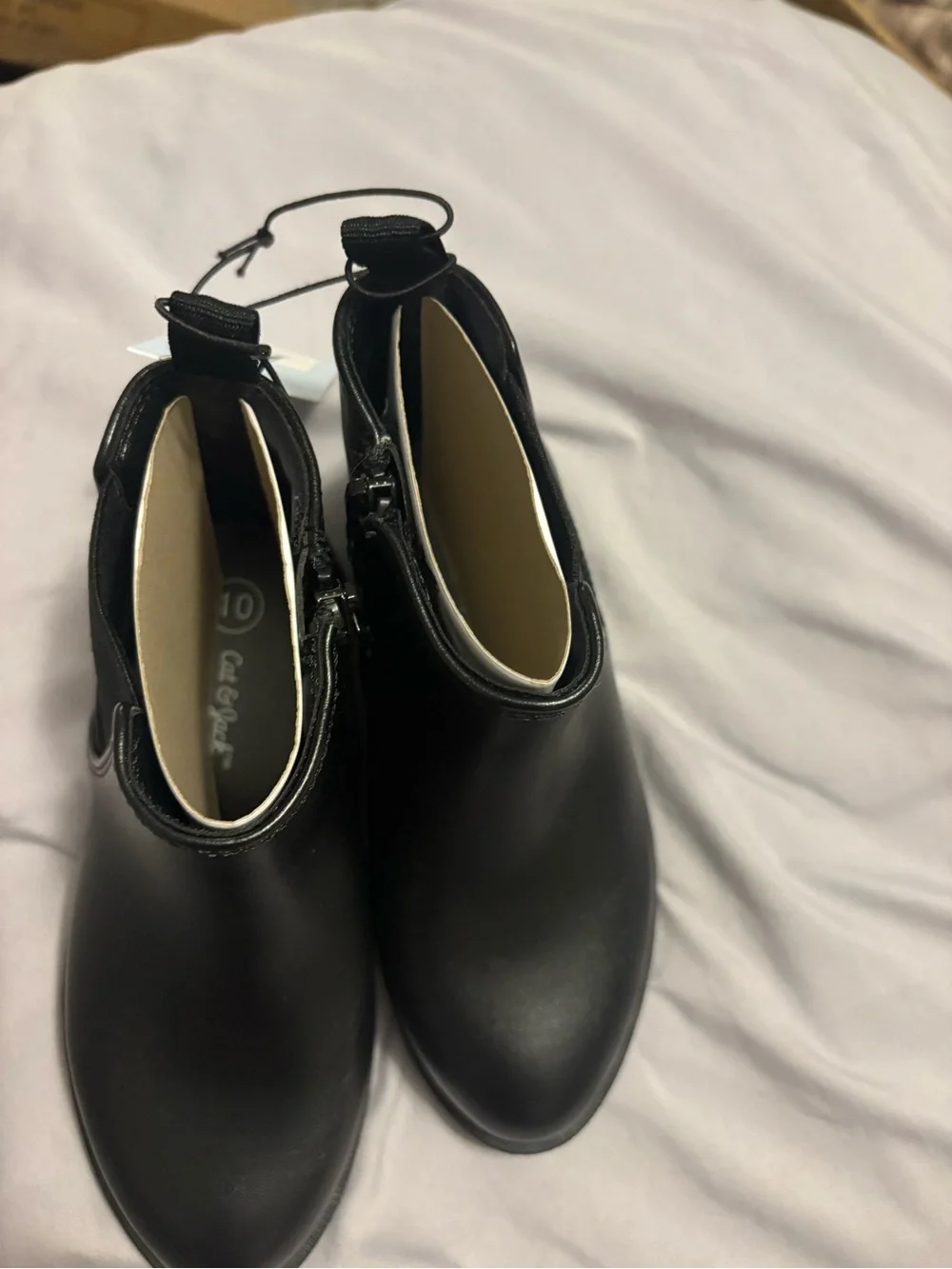 Cat & Jack Black Kids Ankle Boots